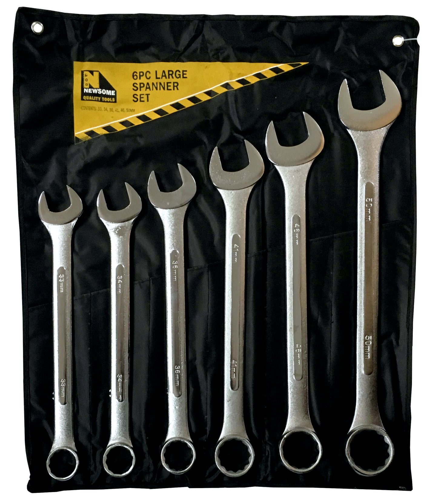 6pc Metric Large Combination Spanner Set