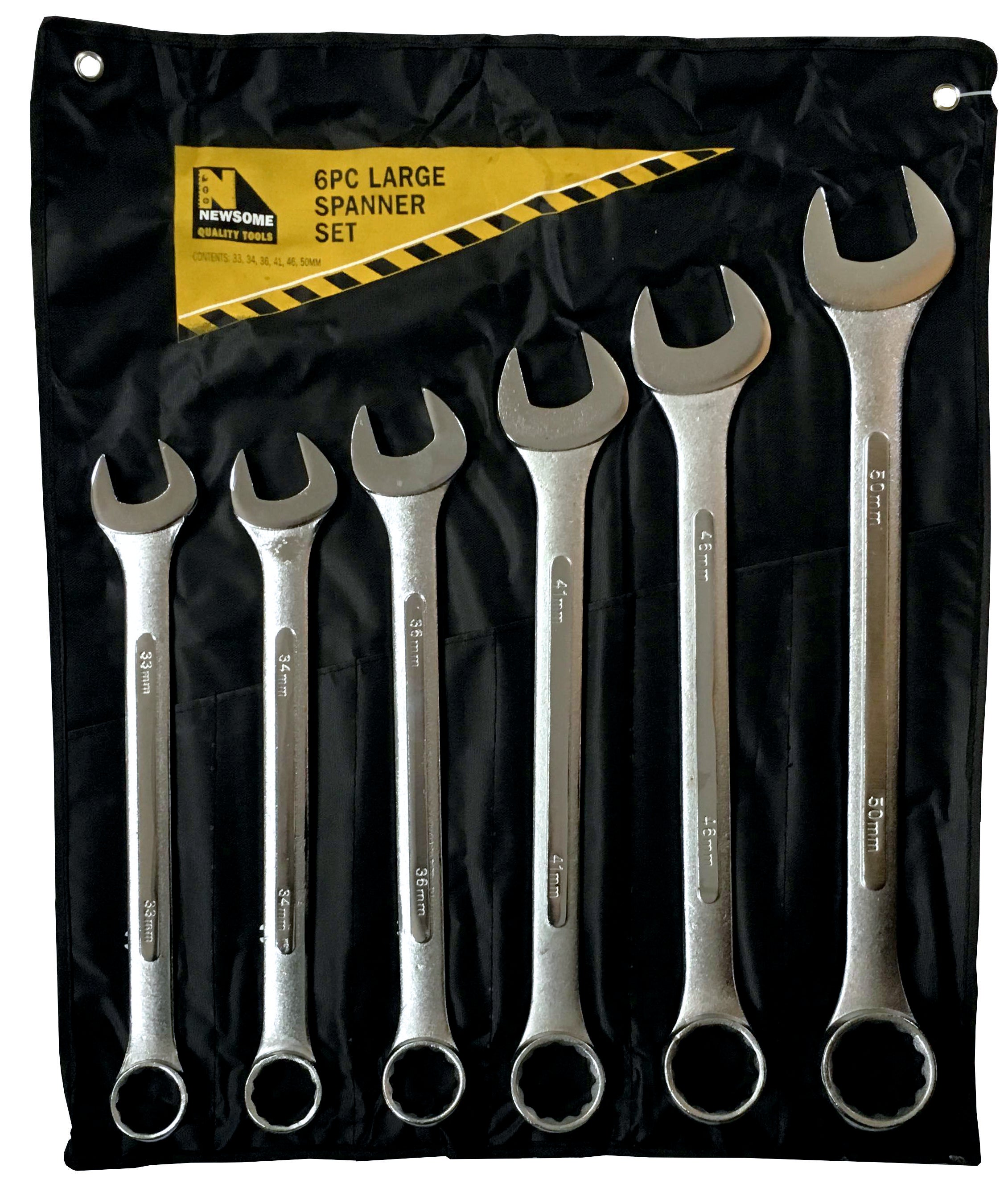 6pc Metric Large Combination Spanner Set
