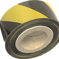 70mm x 500m Yellow And Black Non Adhesive Barrier Tape