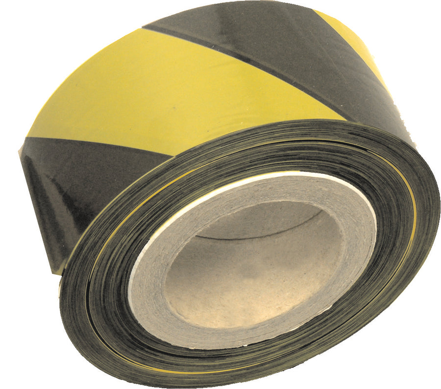 70mm x 500m Yellow And Black Non Adhesive Barrier Tape