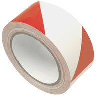 50mm x 33m Red and White Hazard Tape