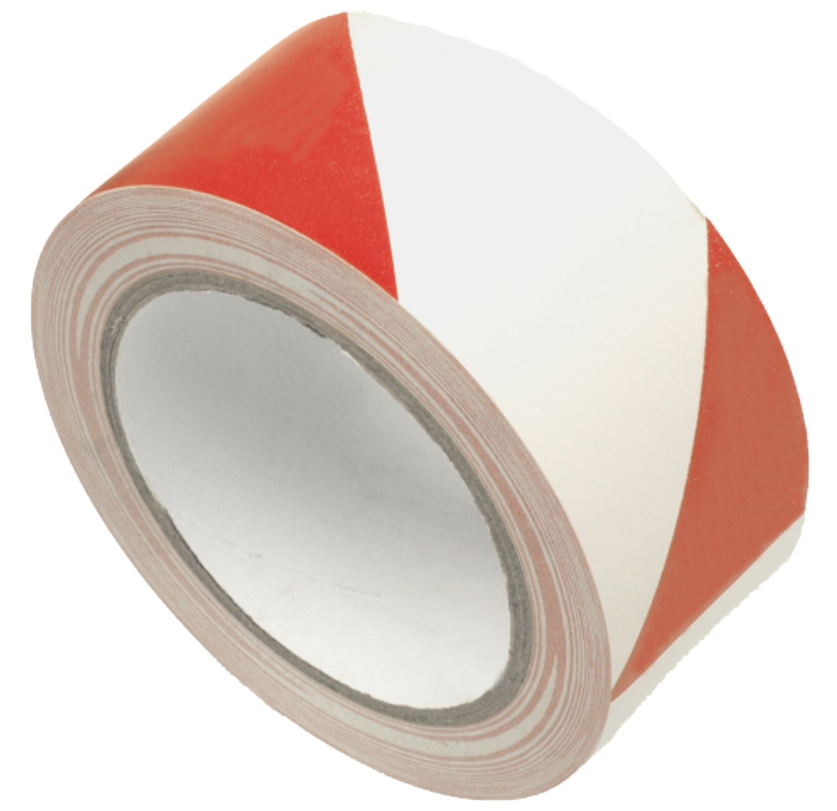 50mm x 33m Red and White Hazard Tape