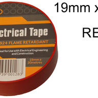 19mm x 20M Red PVC Electrical Tape