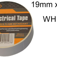 19mm x 20M White PVC Electrical Tape
