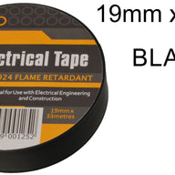 19mm x 33M Black PVC Electrical Tape