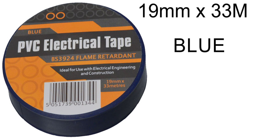 19mm x 33M Blue PVC Electrical Tape