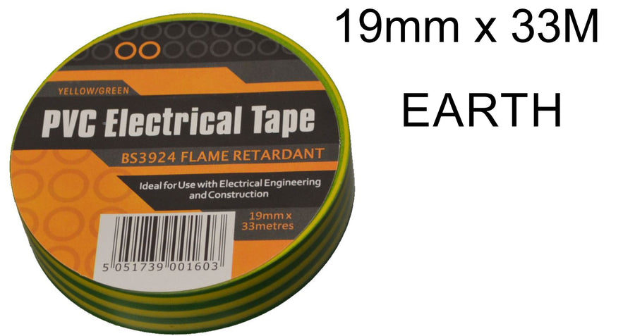19mm x 33M Earth PVC Electrical Tape