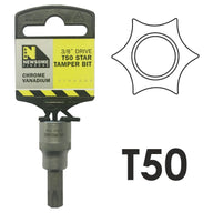 TX50 3/8in Drive Star Tamper Bit