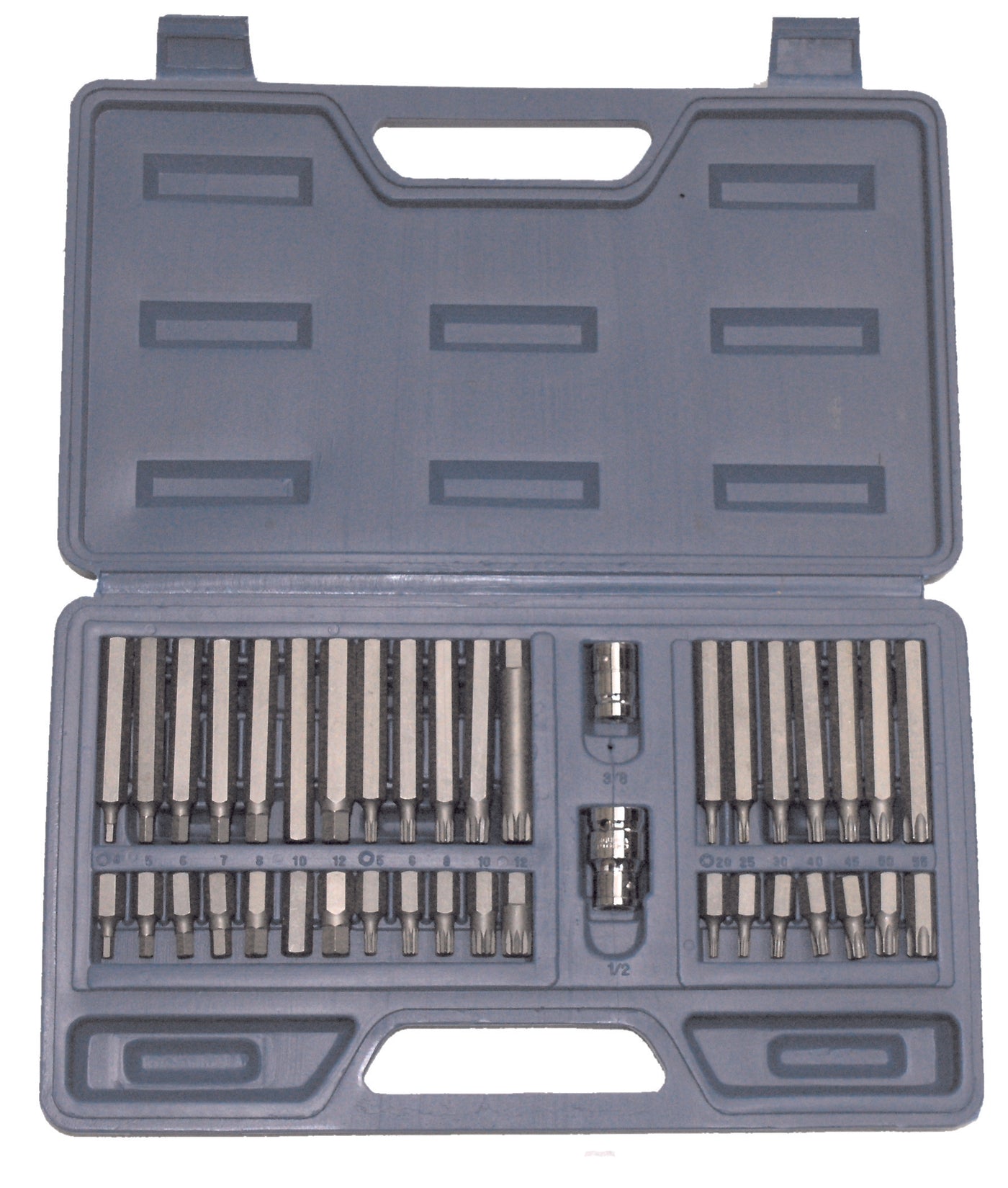 40pc 1/2in Drive Spline and Torx Set