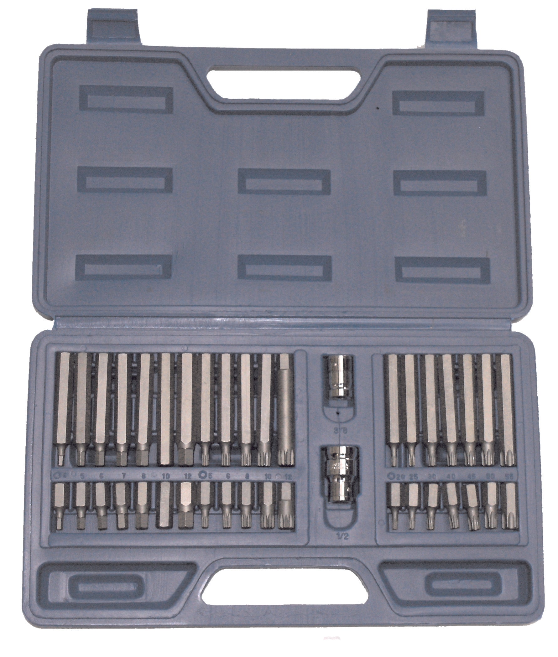40pc 1/2in Drive Spline and Torx Set