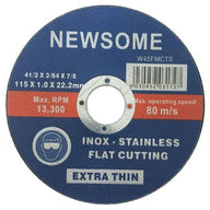4 1/2in (115mm) Slim Flat Stainless Steel Cutting Disc