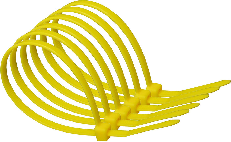 100mm x 2.5mm Yellow Cable Ties x 50