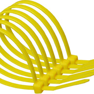 140mm x 3.6mm Yellow Cable Ties x 20