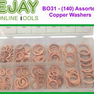 Assorted Copper Washers (140pc)